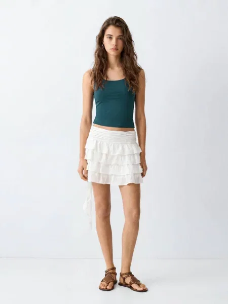 Top Mango Teen zielony