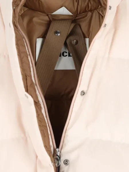 Péřová bunda Moncler růžová