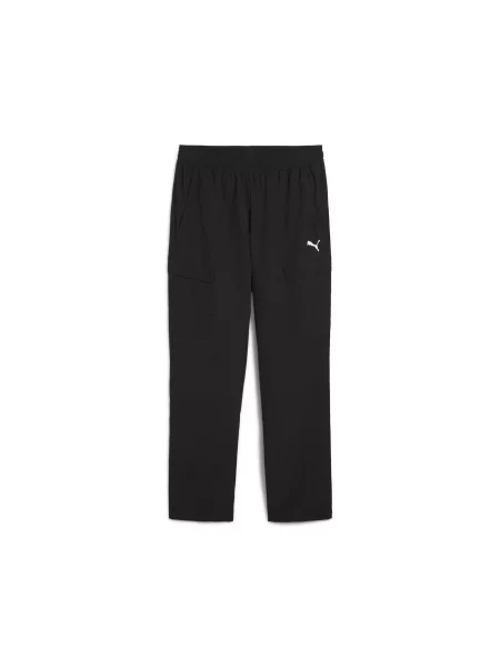 Bojówki o luźnym kroju WARDROBE ESS czarne