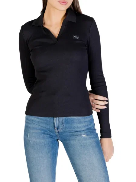 Tricou mânecă lungă Calvin Klein negru