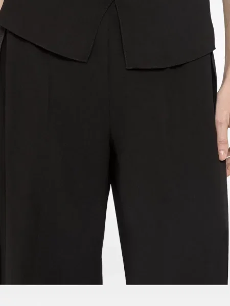 Pantaloni Nissa cu picior lat negru