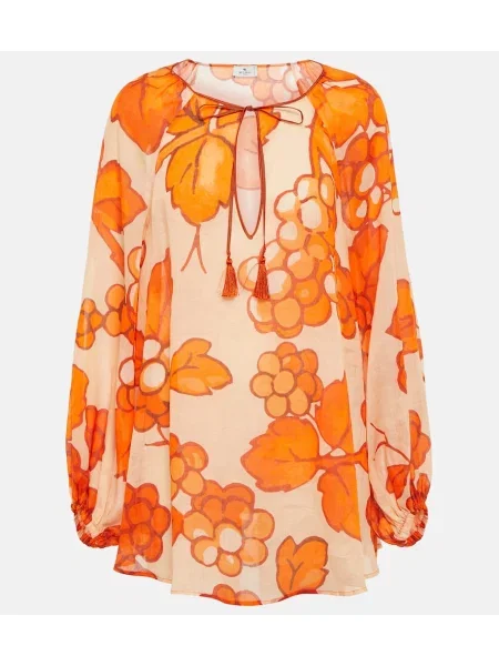 Tunică Etro cu imagine portocaliu