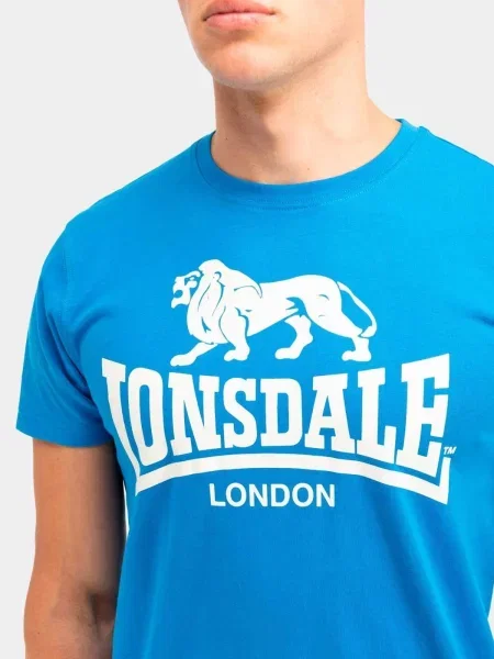 T-shirt o klasycznym kroju Lonsdale Logo biała