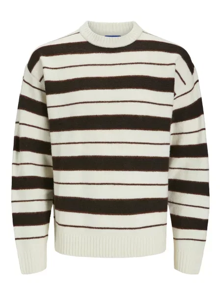 JACK & JONES Pulover Ollie maro / lila alb