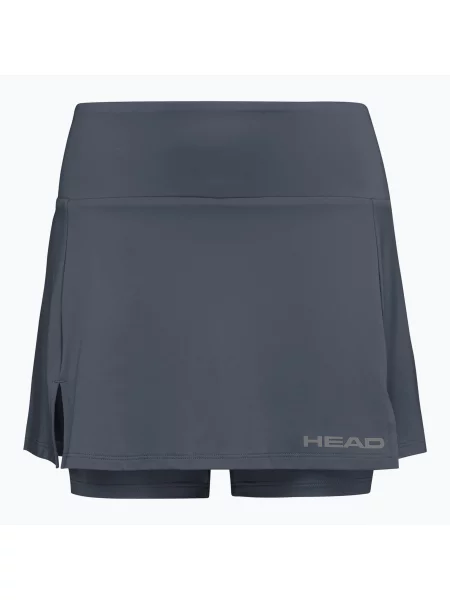 Spódnica tenisowa HEAD Club Basic Skort anthracite szara