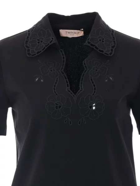 Rochie mini Twinset cu decolteu în V negru