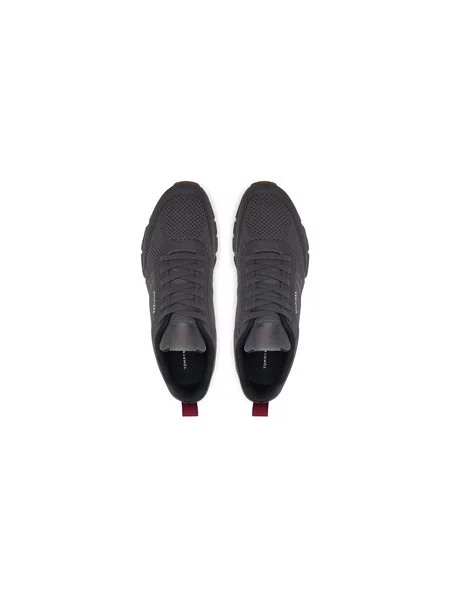 Tenisice Tommy Hilfiger Light Knitted Hilfiger Runner siva