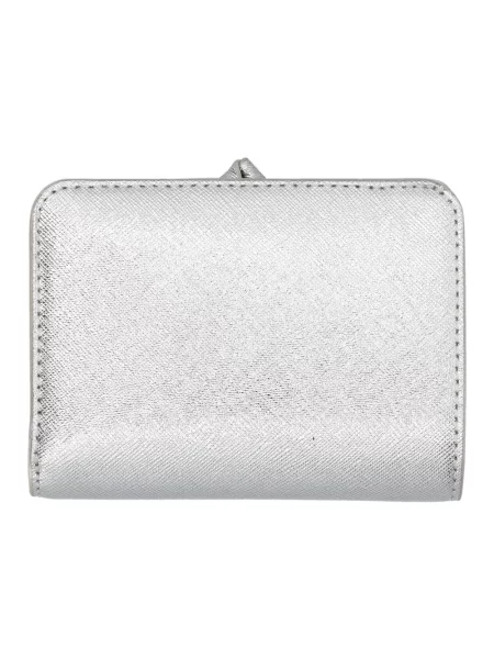 Kompaktowy portfel Marc Jacobs skórzany szary