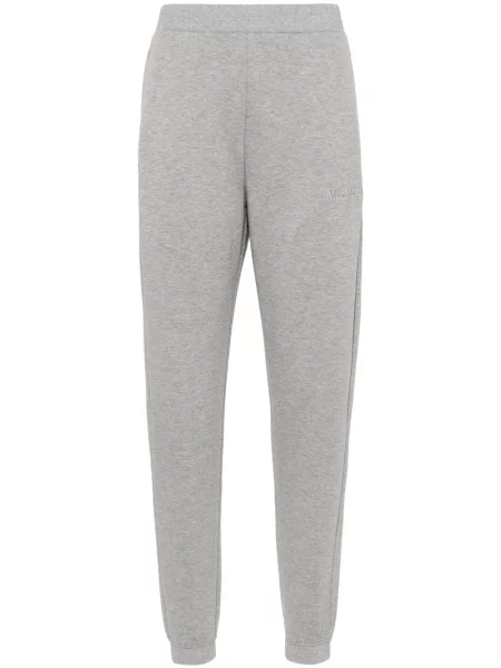 Pantaloni 's Max Mara cu broderie alergare gri