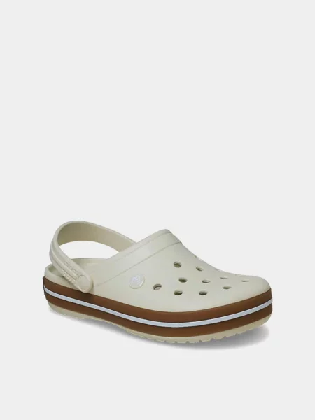 Детские сабо Crocs бежевые