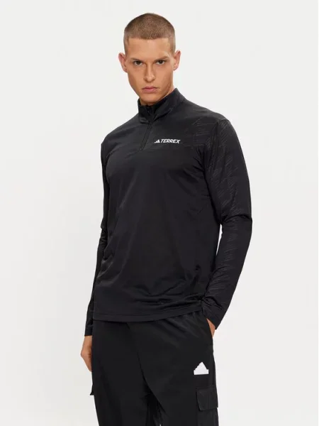 Adidas Marškinėliai ilgomis rankovėmis Terrex Multi Half-Zip Long-Sleeve Top juoda