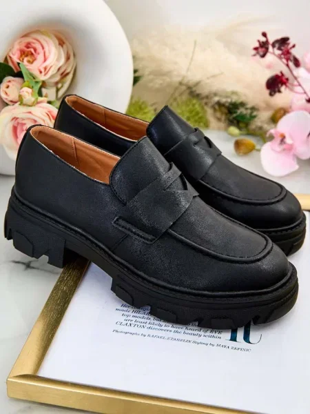 Elegantní mokasíny Resti černé