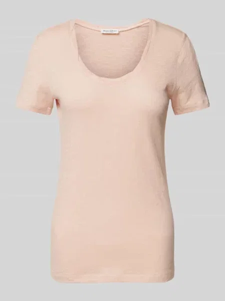 T-shirt o kroju shaped fit z czystej bawełny Marc O'polo