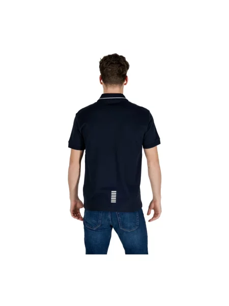 Koszulka polo o kroju regular fit z nadrukiem z logo Emporio Armani Ea7 niebieska