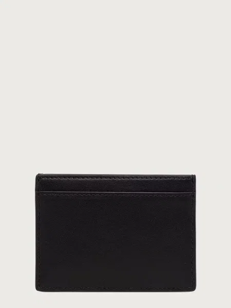 Kenzo etui za kartice usnjeni črna
