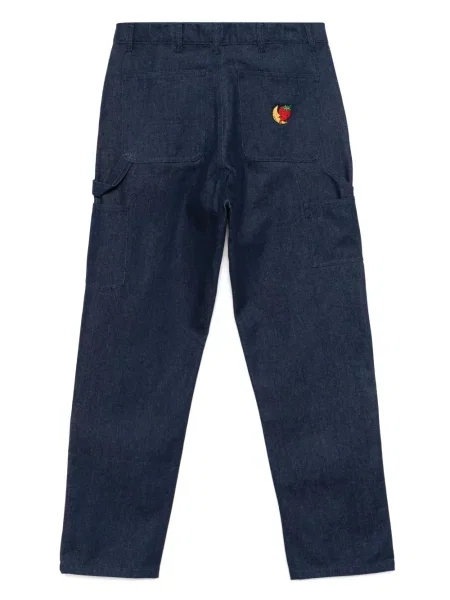 Blugi Sky High Farm cu broderie albastru