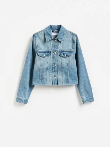 Reserved Geacă din denim albastru