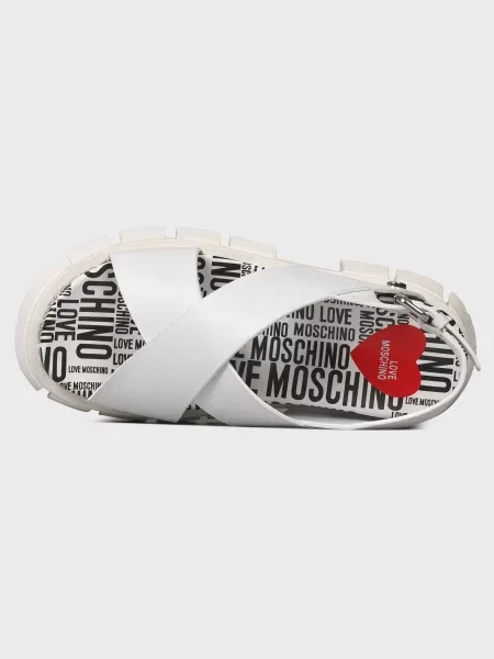 Босоножки Love Moschino белые