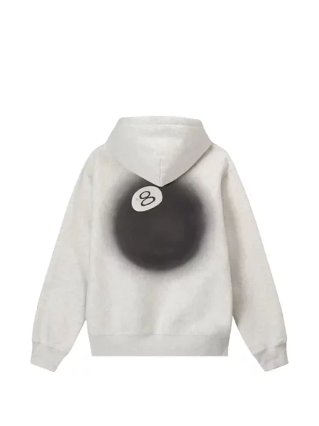 Hanorac cu glugă Stüssy cu cordon gri