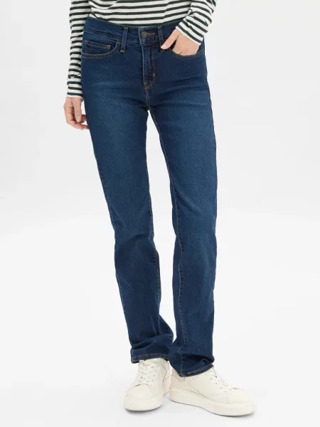 Levi's Dżinsy Shaping Straight Kobiety Jeansy niebieski