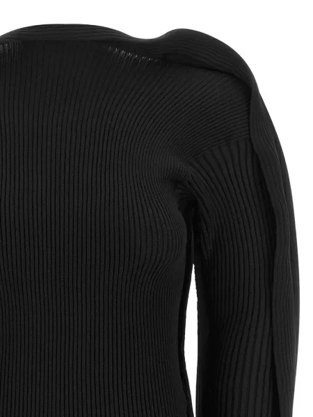 Pulover Issey Miyake drapat negru