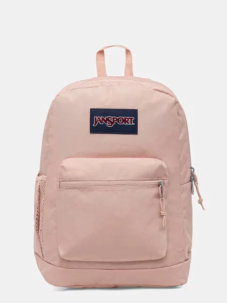 Однотонный большой рюкзак Jansport розовый