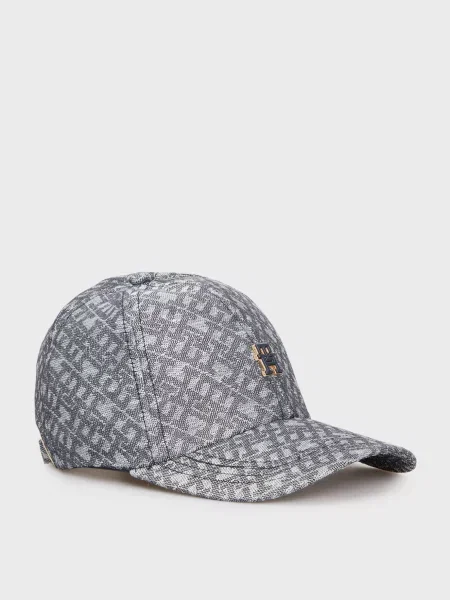 Лляна кепка Tommy Hilfiger синя