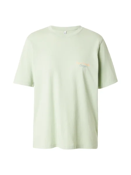 ONLY Tricou ONLLucy Monja / verde pastel / portocaliu albastru