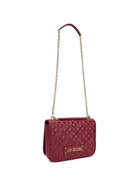 Τσάντα Love Moschino με απλικέ κόκκινο
