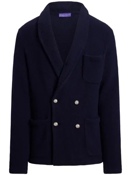 Cardigan Ralph Lauren Purple Label tricotate albastru