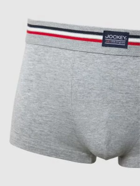 Obcisłe bokserki z detalem z logo w zestawie 3 szt. Jockey czerwone