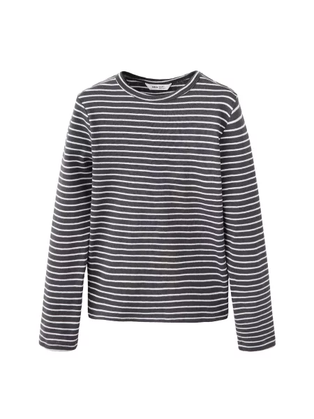 MANGO KIDS Tricou RENATA gri metalic alb