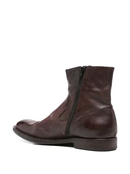Botine Moma din piele maro