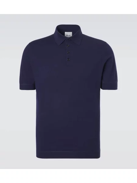 Polo Allude de mătase albastru