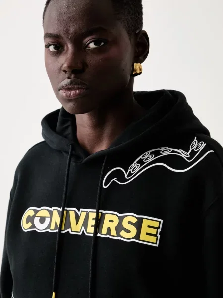 Converse kapucnis melegítőfelső pamuttal x Minions & Monsters fekete