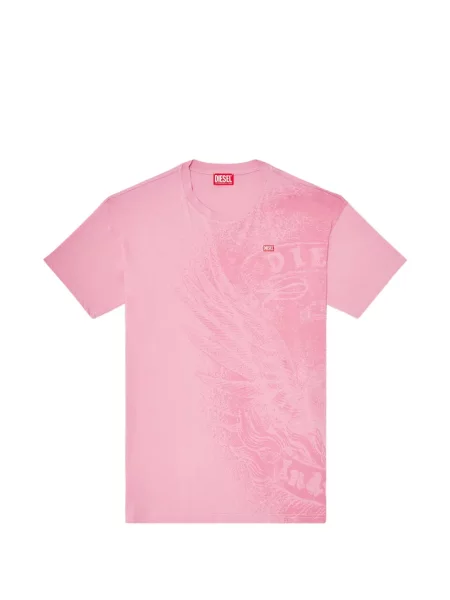 Tricou Diesel cu imagine roz