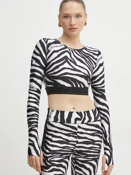 Tricou mânecă lungă Versace Jeans Couture negru