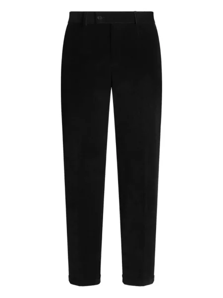 Pantaloni Dolce & Gabbana de catifea cord negru