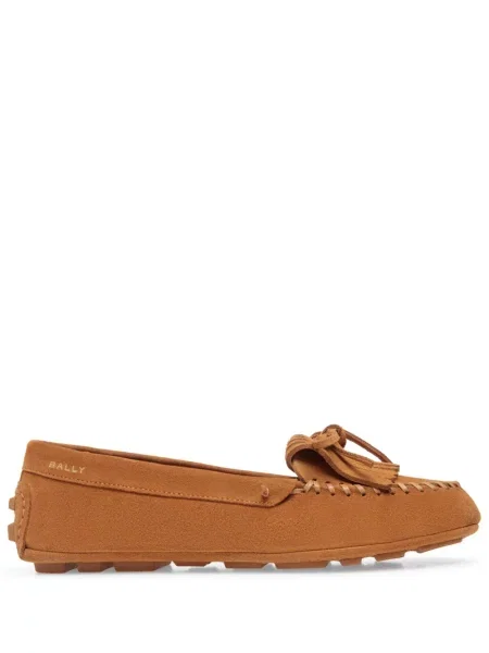 Pantofi loafer Bally din piele maro