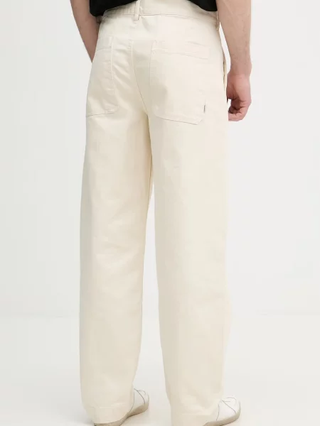 Lindbergh jeansy relaxed fit beżowe