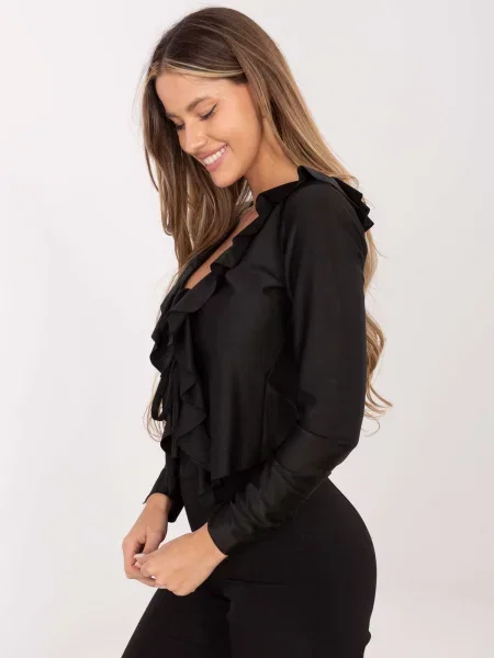 Bluză Moda Italy cu volane negru