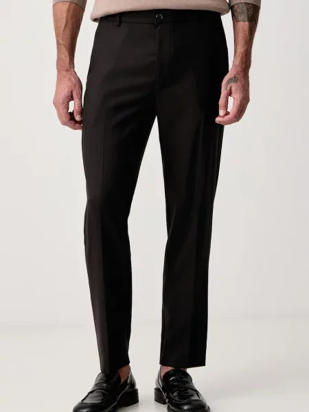Joop! pantaloni pentru bărbați cu amestec de lână maro