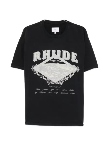 Tricou Rhude cu imagine negru