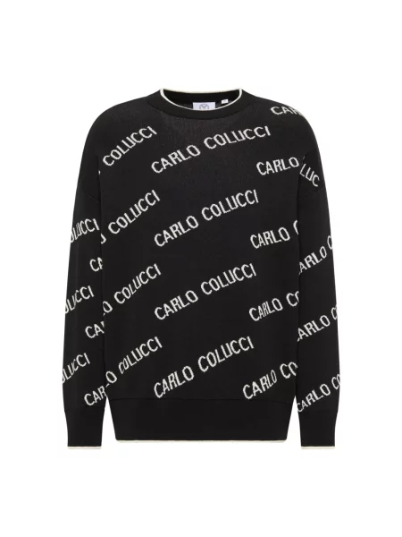Sweter Carlo Colucci czarny