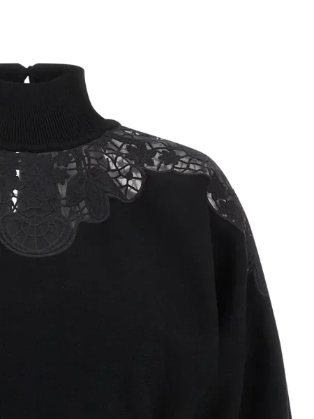 Pulover Twinset din dantelă negru