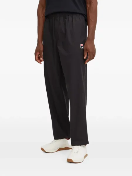 Pantaloni Fila alergare cu autograf negru