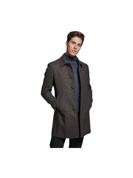 Płaszcz Luigi Bianchi Mantova brązowy