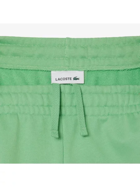 Lacoste Spodnie Dresowe Z Polaru Z Logo białe