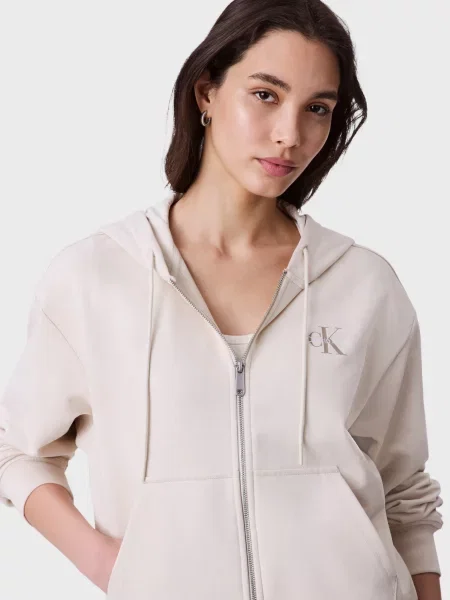 Махрова толстовка Calvin Klein Jeans бежева