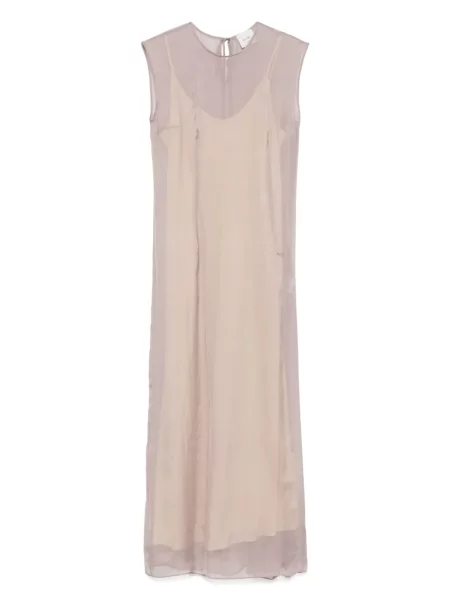 Maksi sukienka maxi Alysi szyfonowa garniturowa fioletowa